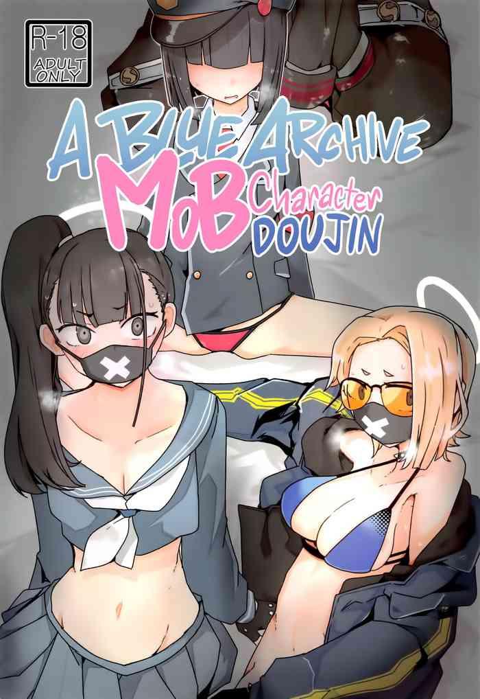 buruakamobu erohon a blue archive mob character doujin cover