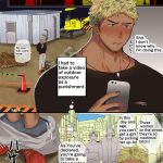 an english version of an orgy manga about blondes and construction workers cover